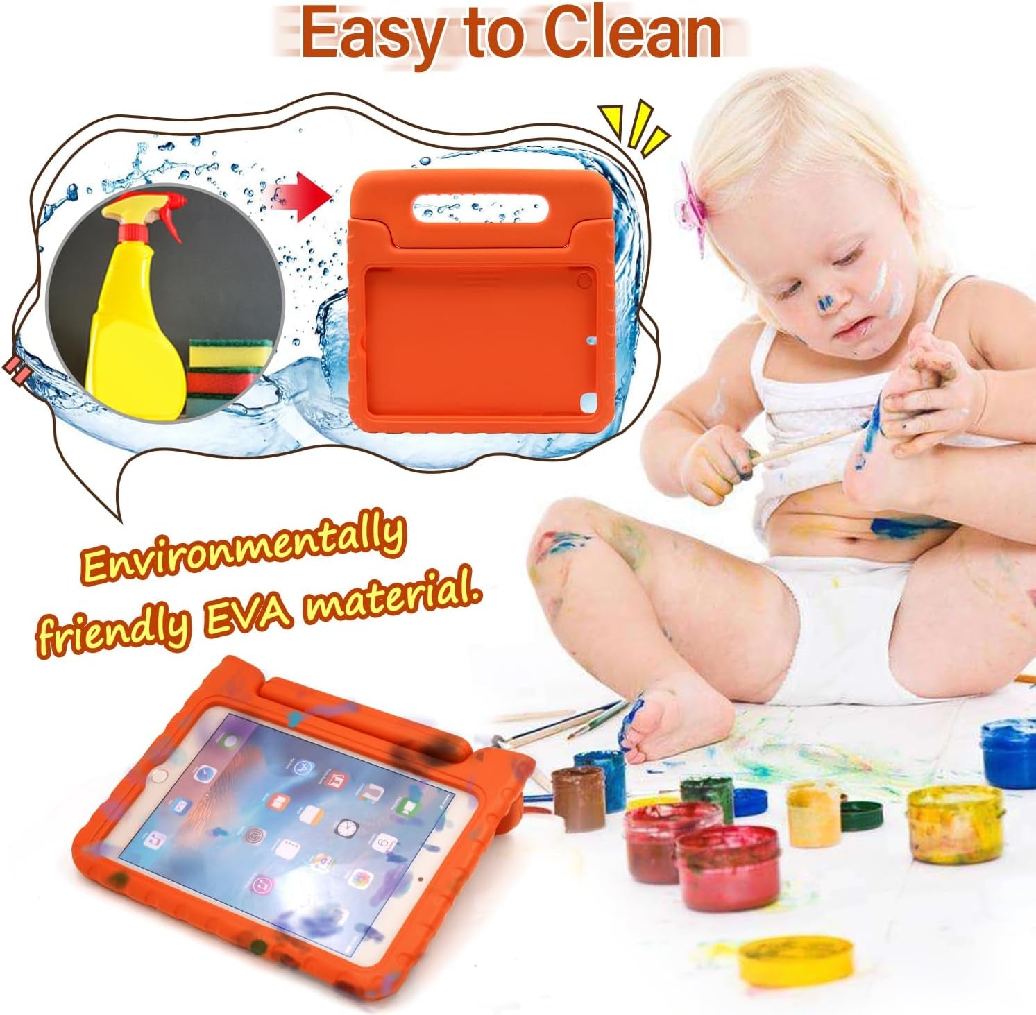 Kids Case Shockproof for Ipad Mini 5/4/3/2/1, Ipad Mini 4Th Generation Case for Kids, Convertible Handle Light Weight Super Protective Stand Cover Case for Ipad Mini 5Th Gen 7.9 Inch