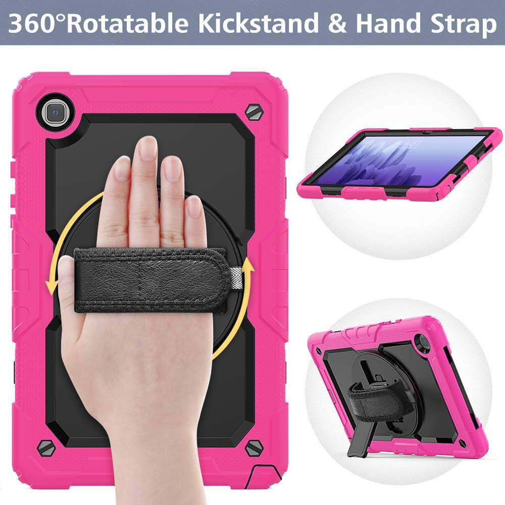 Ipad Pro 12.9 Inch Case 6Th 2022 2021 5Th Generation Ipad Pro 12.9 Inch 2020 4Th Gen with Screen Protector Pencil Holder Kids Shockproof Rugged Silicone Cover 360 Stand Hand Strap Green1