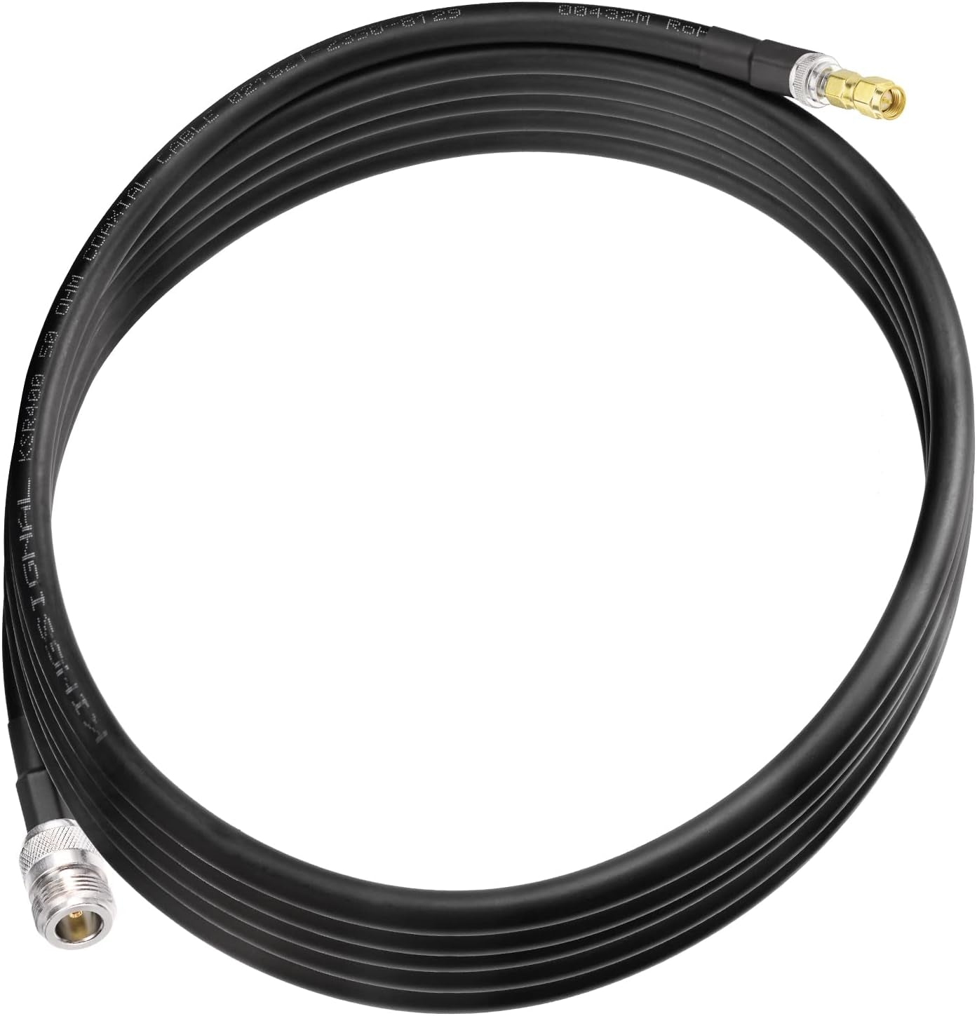 Lora Antenna 10Ft ALSR400 Ultra Low Loss RF Extention Cable - N Female to RP-SMA Male - with SMA Male Adapter Compatible with Helium HNT BOBCAT Miner Syncrobit Gateway Sensecap Hotspot Antennas