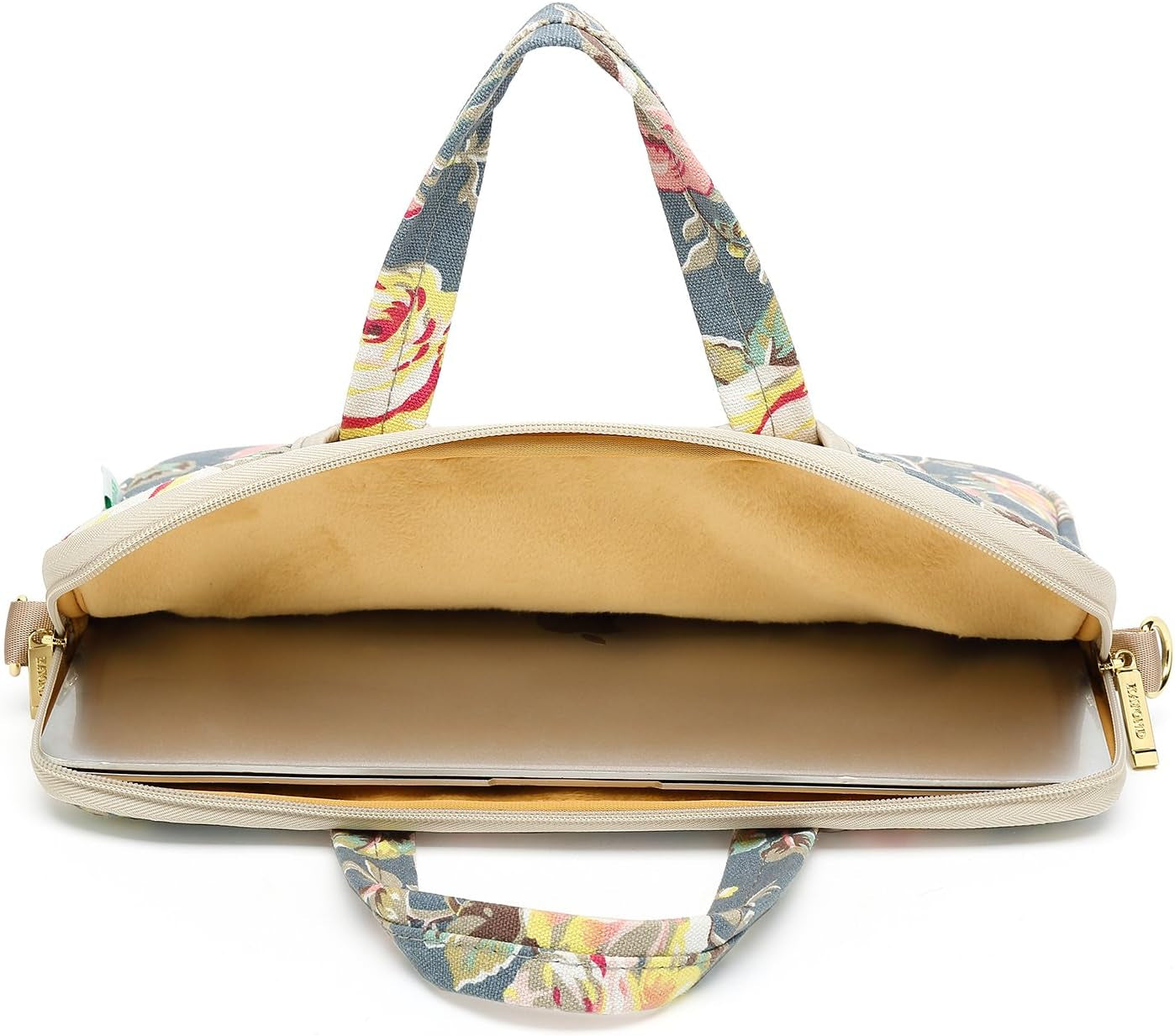 Blue Water Hyacinth Patten Water Resistant Laptop Shoulder Messenger Bag Case Sleeve for 12 Inch 13 Inch Laptop,Laptop Briefcase