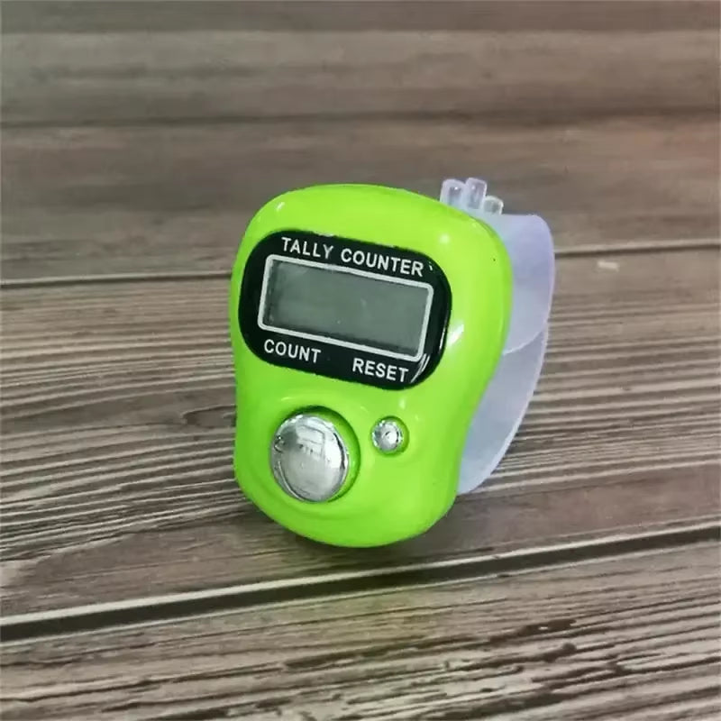 Mini Stitch Marker and Row Finger Counter LCD Electronic Digital Tally Counter for Sewing Knitting Weave Tool Key Number Count