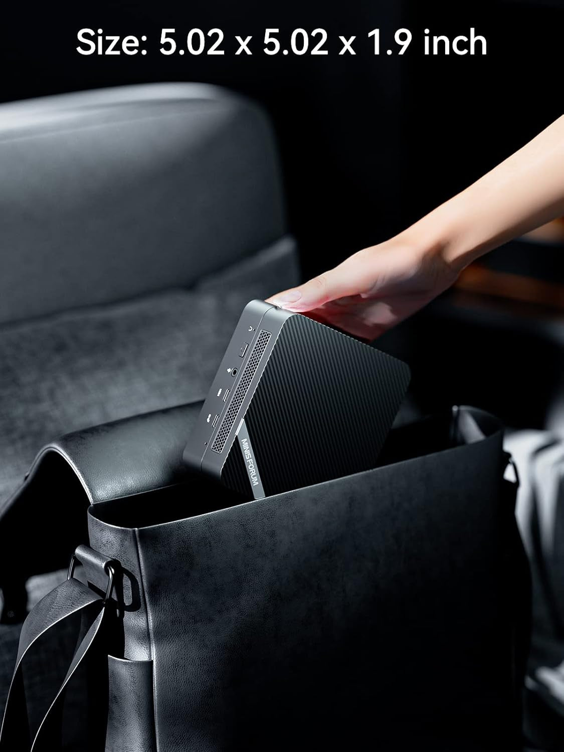 Deskmini UM450 Mini PC AMD Ryzen 5 4500U Windows 11 Pro Micro Computer, DDR4 16GB RAM+512GB SSD, 2Xhdmi/1Xusb-C 4K@60Hz Output, 2.5Gbps LAN, USB 3.2, Bluetooth, AMD Radeon Graphics PC