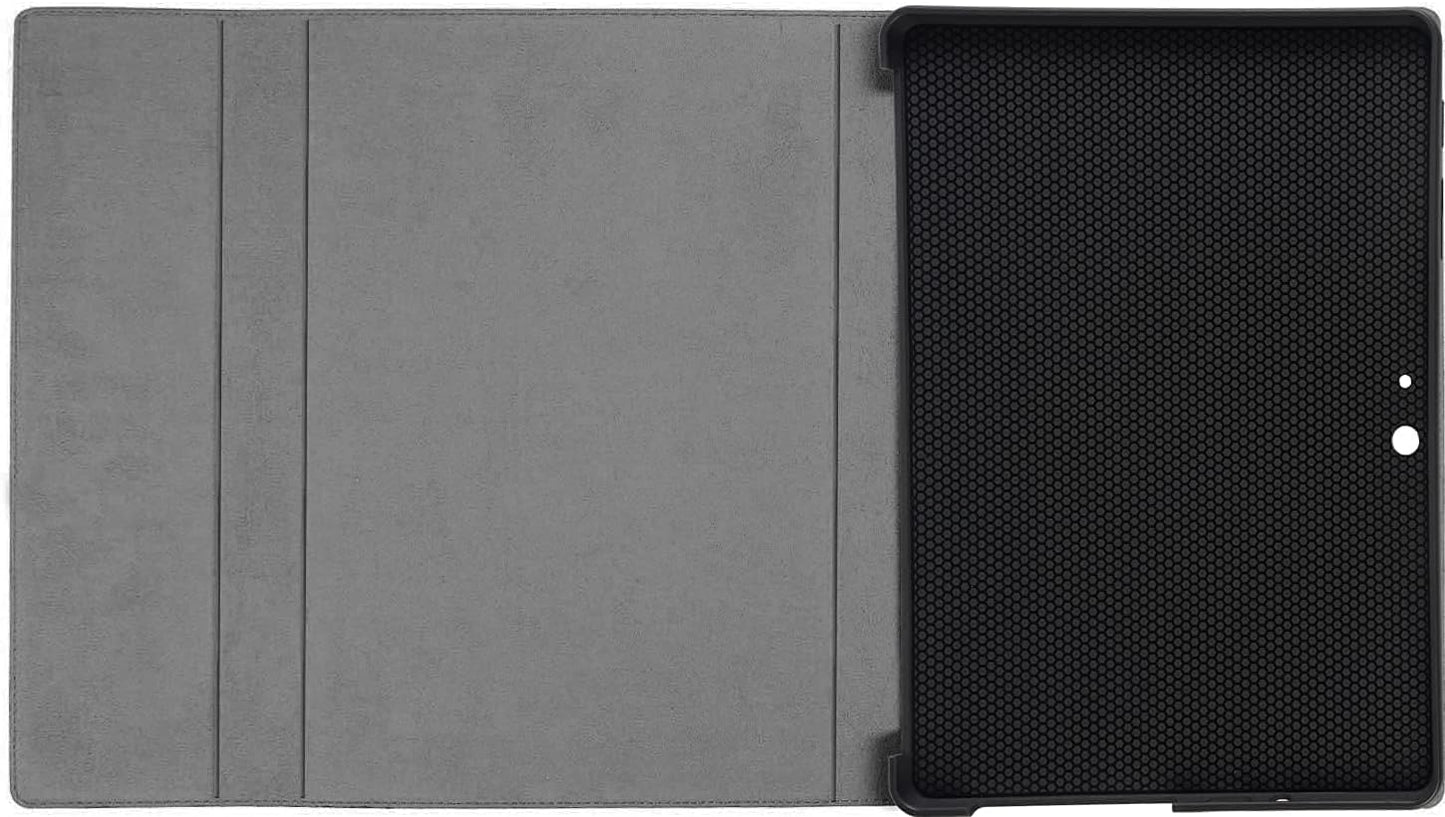 Leather Case Compatible with Microsoft Surface Go 4/3/2/1 2023/2021/2020/2018,Support Type Cover Keyboard,With Pencil Holder, Magnetic Closure,Portfolio Business Cover,Grey