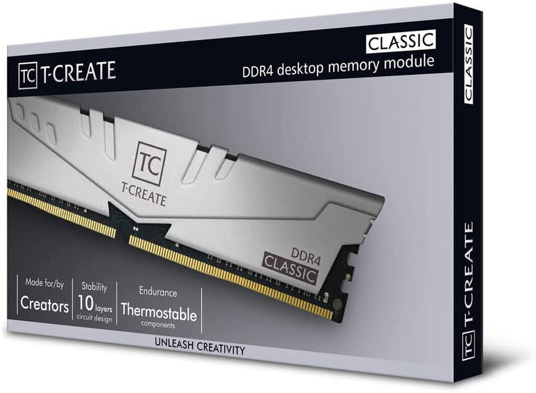 T-Create Classic 10L DDR4 32GB Kit (2 X 16GB) 3200Mhz (PC4 25600) CL22 Desktop Memory Module Ram - TTCCD432G3200HC22DC01