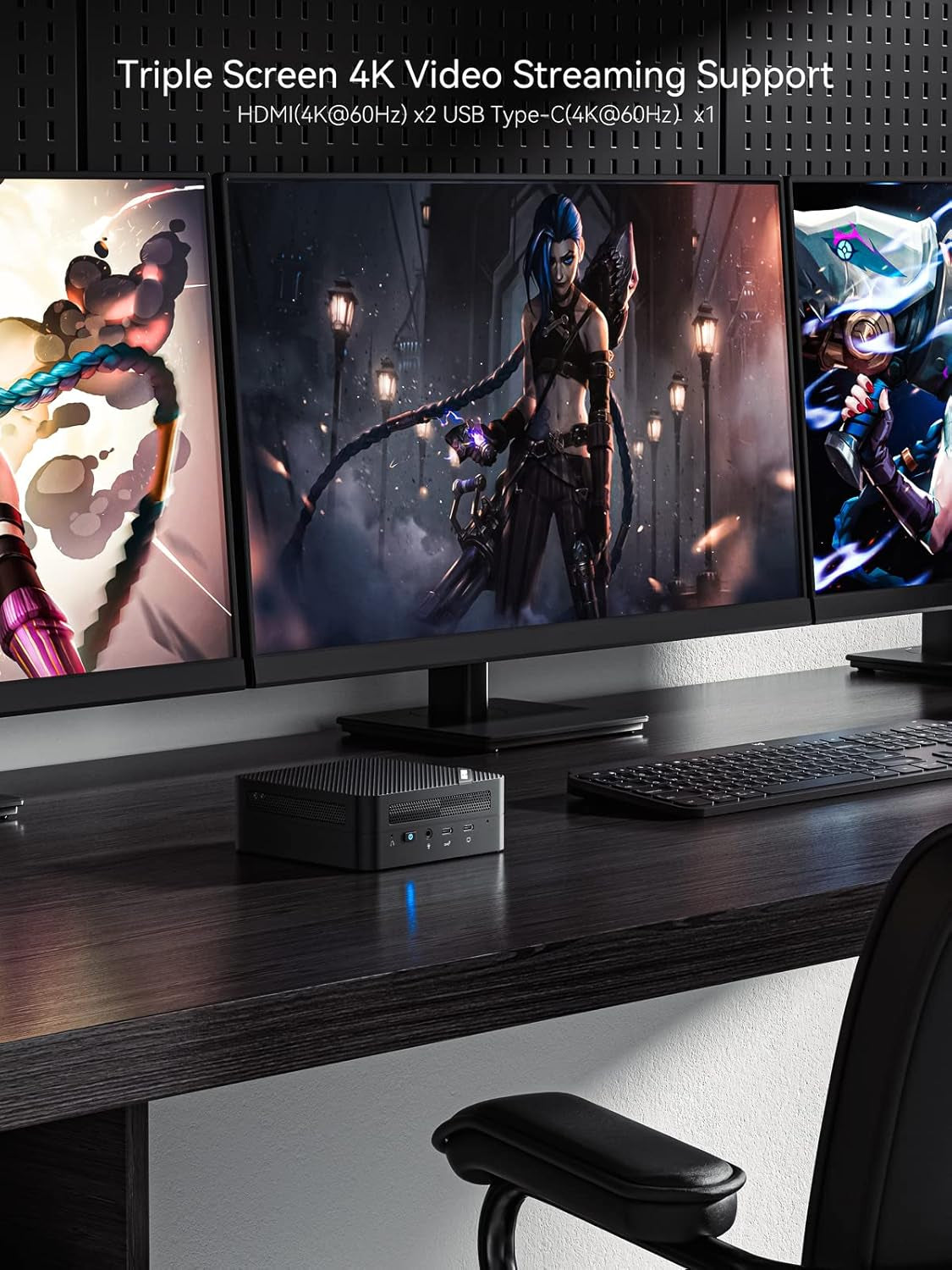 Deskmini UM450 Mini PC AMD Ryzen 5 4500U Windows 11 Pro Micro Computer, DDR4 16GB RAM+512GB SSD, 2Xhdmi/1Xusb-C 4K@60Hz Output, 2.5Gbps LAN, USB 3.2, Bluetooth, AMD Radeon Graphics PC