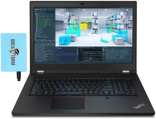 Thinkpad P17 Workstation Laptop (Intel I5-10400H 4-Core, 32GB RAM, 1TB Pcie SSD, Quadro T1000, 17.3" Full HD (1920X1080), Fingerprint, Wifi, Bluetooth, Webcam, Win 11 Pro) with Hub