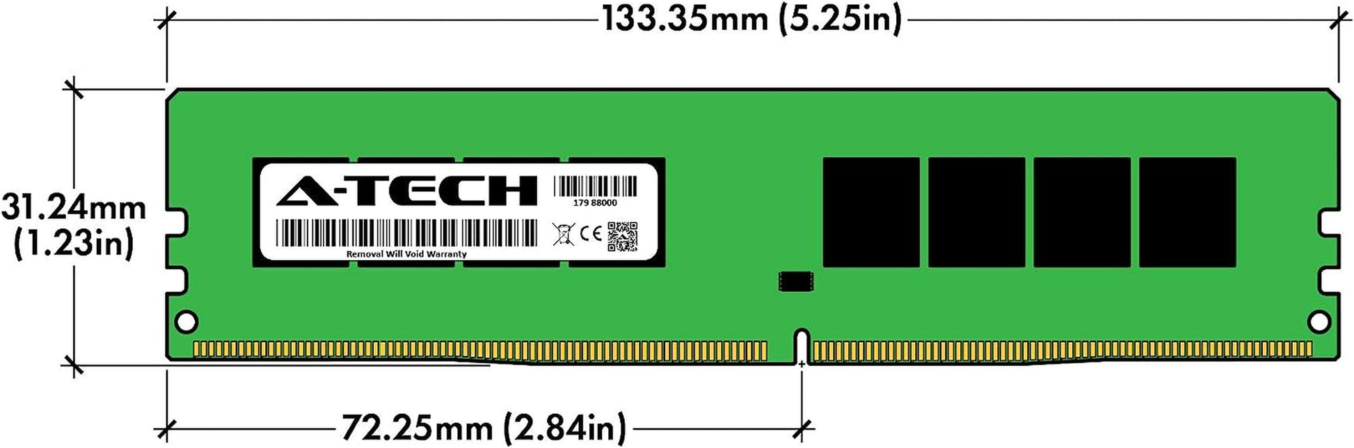 32GB (2X16Gb) DDR4 2400 Mhz UDIMM PC4-19200 (PC4-2400T) CL17 DIMM 2Rx8 Non-Ecc Desktop RAM Memory Modules