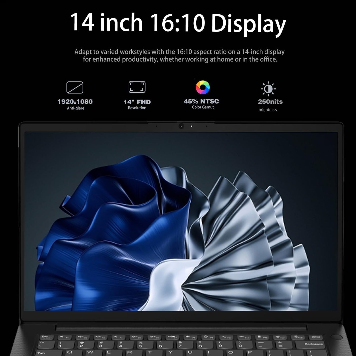 V14 Gen 4 Business Laptop, 14" FHD Anti-Glare, Intel 10-Core I7-1355U, 16GB RAM, 1TB SSD, Webcam with Privacy Shutter, Wi-Fi 6, HDMI, Windows 11 Pro, Black, Bundle with Wireless Mouse