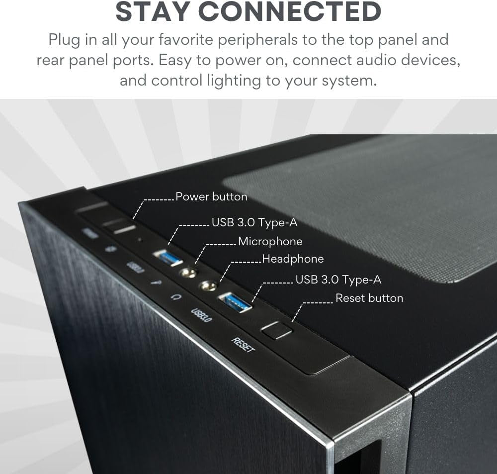 Empowered PC Sentinel Gaming Desktop - NVIDIA Geforce RTX 4070, Intel 20-Core I7-14700Kf (~ I9-13900K), 32GB DDR5 RAM, 1TB Nvme + 3TB, Wifi 6, Windows 11-360Mm Liquid Cooled Tower Gamer Computer