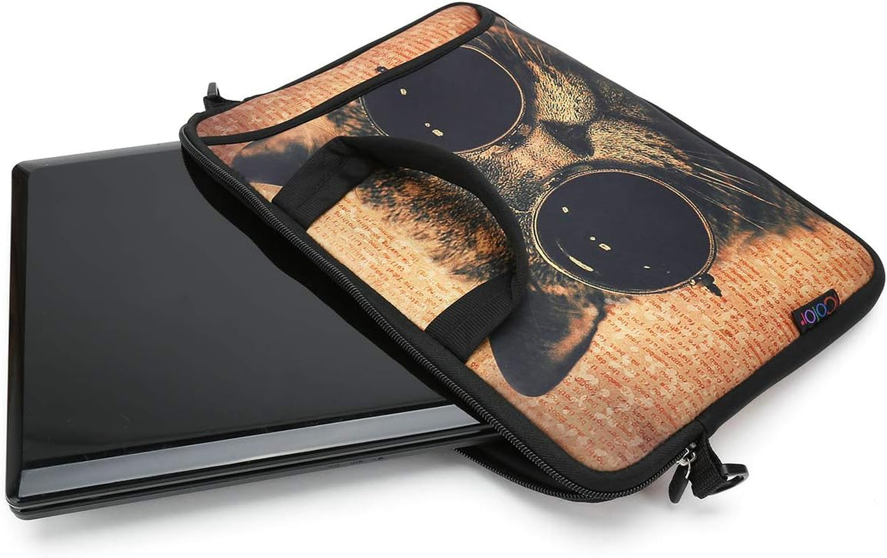 17" Laptop Shoulder Bag 16" 16.5" 17" 17.3" 17.4" Inch Neoprene Laptop Computer PC Zipper Messenger Bag Case Cover Holder Protector Pack W/ Side Pocket