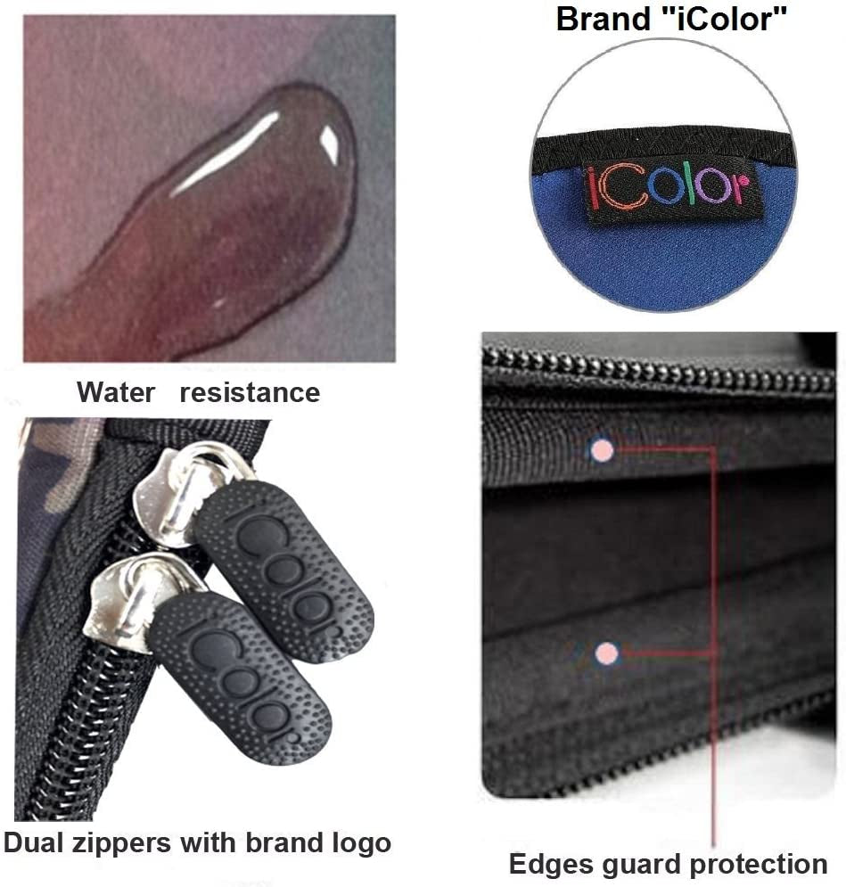 17" Laptop Shoulder Bag 16" 16.5" 17" 17.3" 17.4" Inch Neoprene Laptop Computer PC Zipper Messenger Bag Case Cover Holder Protector Pack W/ Side Pocket