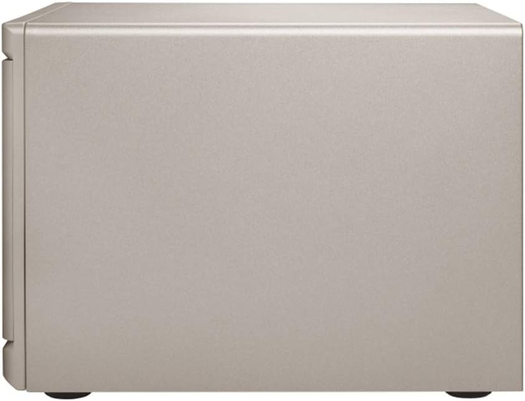 TS-877 NAS Server, AMD Ryzen 7 8-Core 3.0Ghz CPU, 32GB DDR4 RAM, 1TB SSD, 12TB HDD, RAID, QTS 4.3 Operating System, Beige, Metal, Floor Mount, Compatible with Server