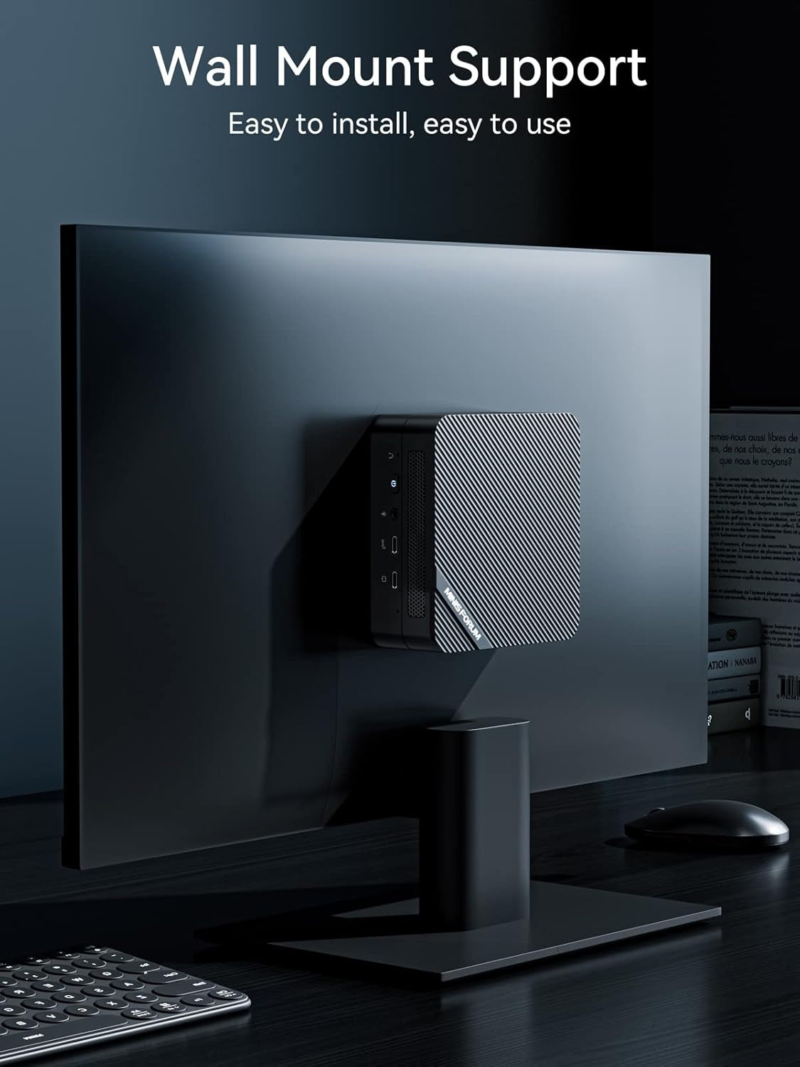 Deskmini UM450 Mini PC AMD Ryzen 5 4500U Windows 11 Pro Micro Computer, DDR4 16GB RAM+512GB SSD, 2Xhdmi/1Xusb-C 4K@60Hz Output, 2.5Gbps LAN, USB 3.2, Bluetooth, AMD Radeon Graphics PC