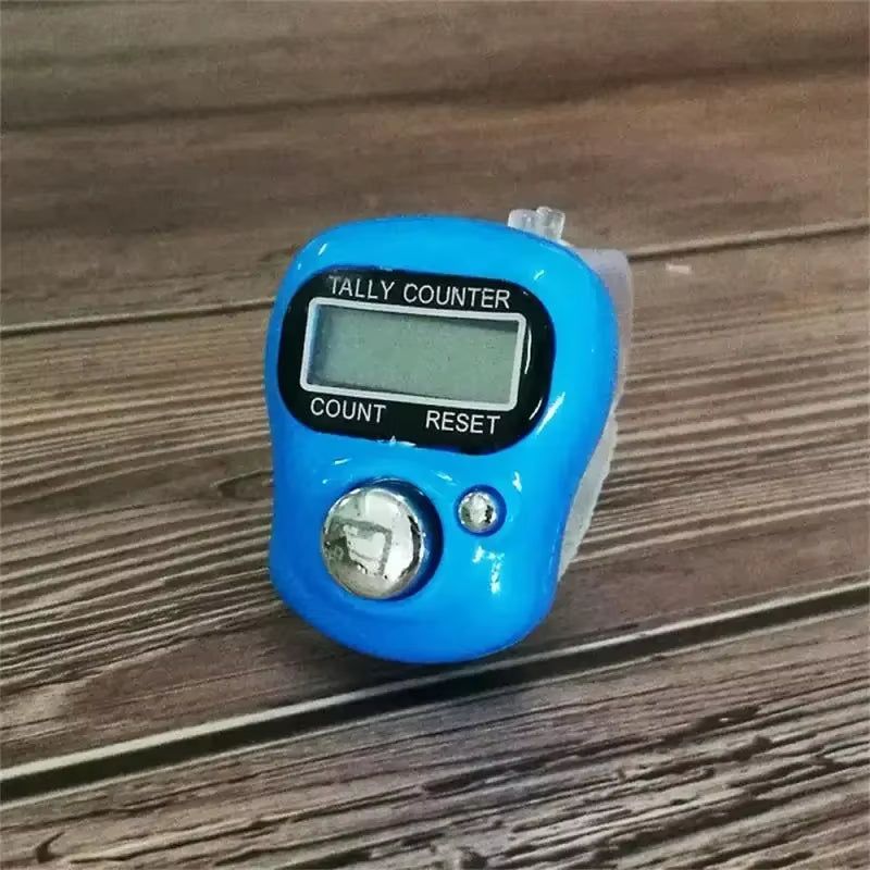 Mini Stitch Marker and Row Finger Counter LCD Electronic Digital Tally Counter for Sewing Knitting Weave Tool Key Number Count
