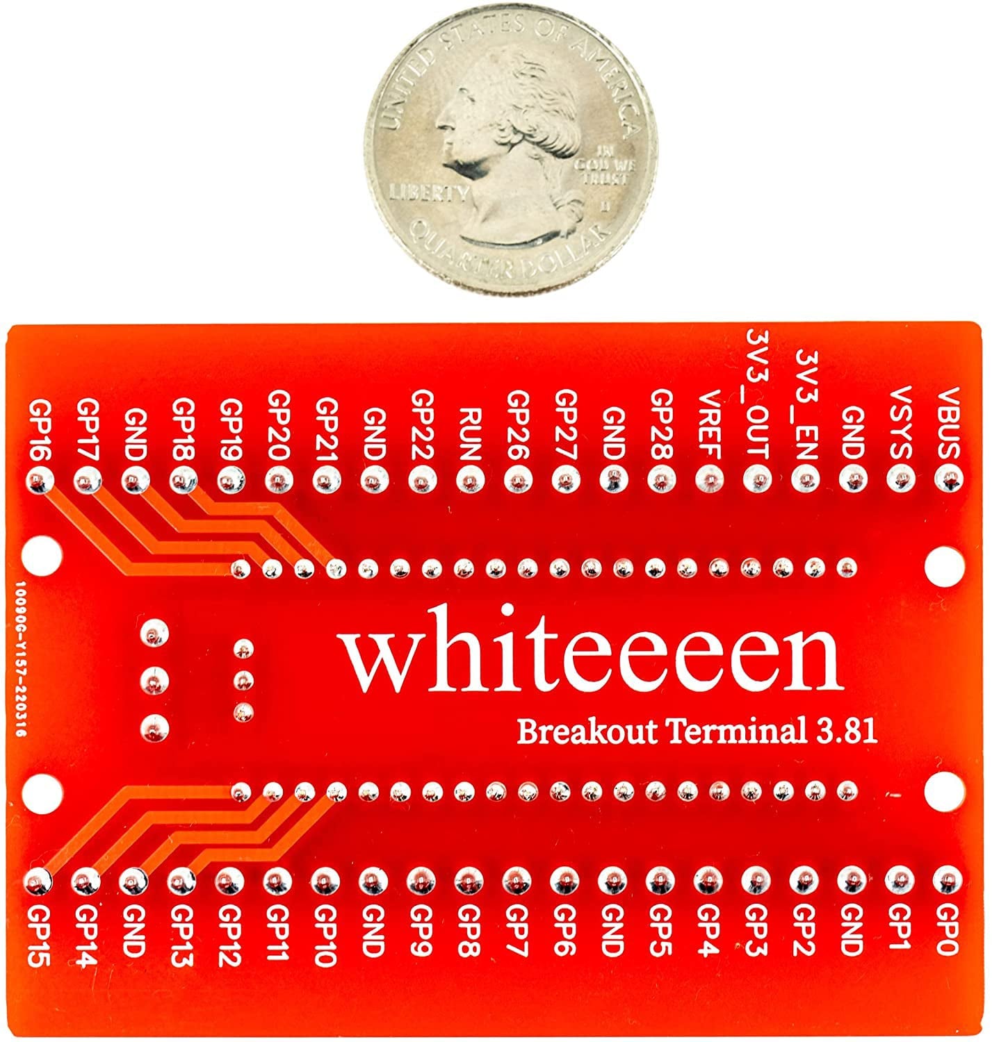 Compatible for Pi Pico Io Breakout Board 3.81Mm Terminal for Raspberry Pi Pico (0.15" Terminal 1Pcs)