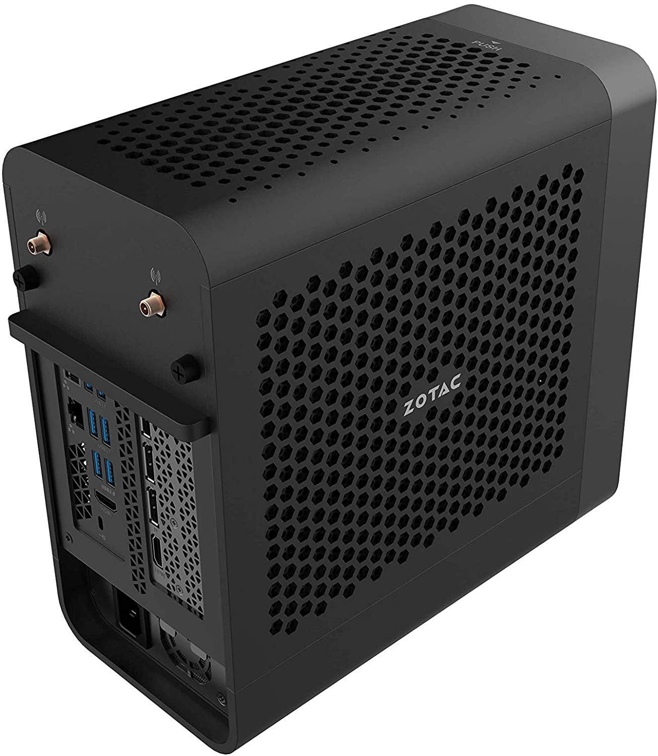MAGNUS ONE ECM53060C Mini PC Geforce RTX 3060, Intel Core I5-10400, 16GB DDR4/512GB SSD/1TB Hdd/Windows 10 Home 64-Bit System, ZBOX-ECM53060C-U-W2B