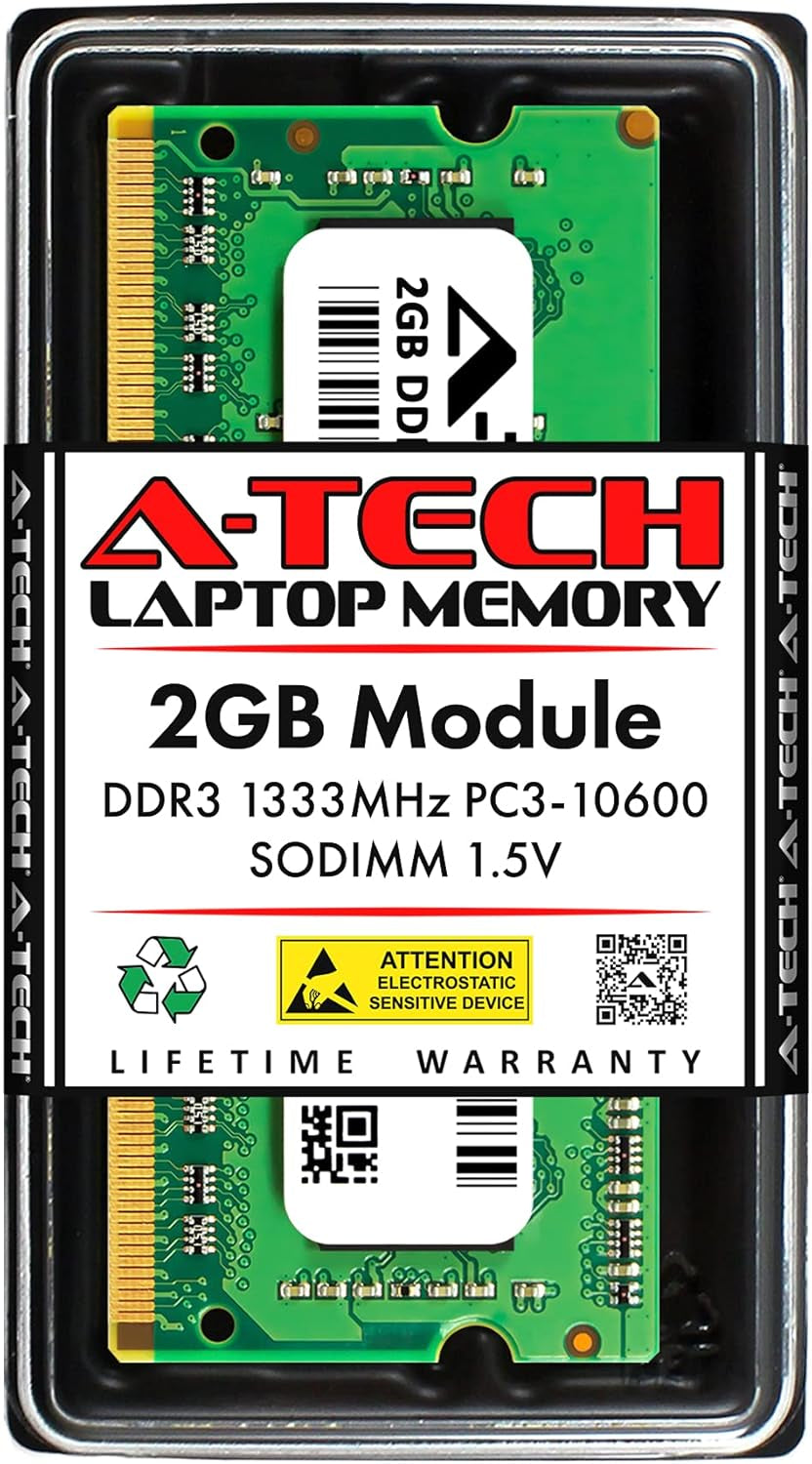 2GB RAM for Dell Latitude E6520, E6510, E6420, E6320, E6220, E5520, E5420 Laptop | DDR3 1333 Mhz SODIMM PC3-10600 Memory Upgrade