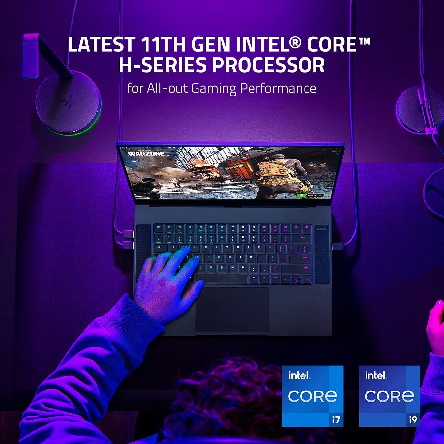 Blade 15 Gaming Laptop: NVIDIA Geforce RTX 3080-11Th Gen Intel 8-Core I7 CPU - 15.6” QHD 165Hz - 32GB RAM - 1TB SSD - CNC Aluminum - Chroma RGB - THX Spatial Audio - Thunderbolt 3