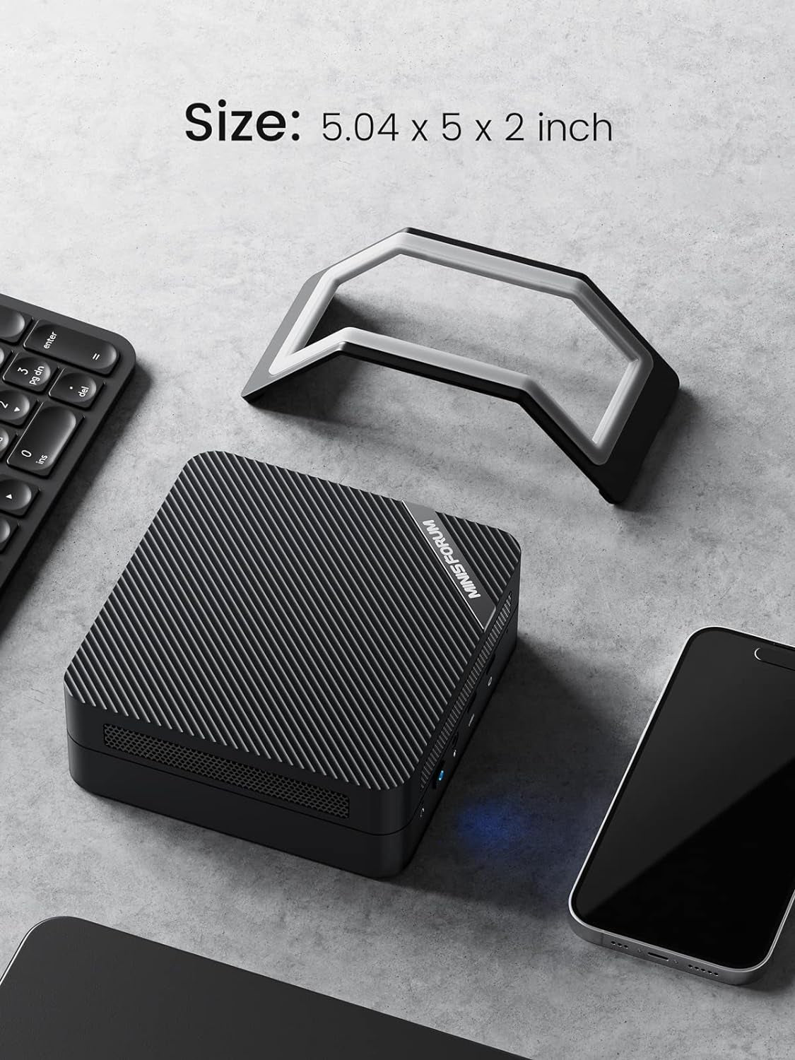 Venus Series UM690 Mini PC AMD Ryzen 9 6900HX Desktop Computer, DDR5-4800 32GB 512GB Pcie4.0 SSD, 2.5Gbps LAN, 2X 4K HDMI, 1X 8K USB4 Output, Radeon 680M Graphics Micro PC