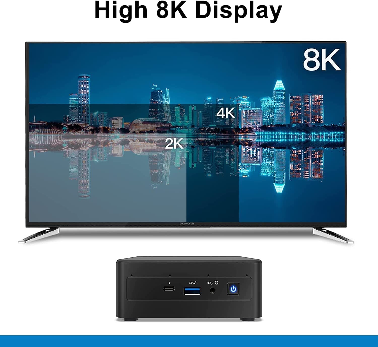 NUC Nuc11Pahi7 Mini Pc/Htpc,Mini Computer,Four-Core I7 1165G7 - up to 4.7 Ghz Turbo,Nvme SSD DDR4 Ram,Wifi 6, BT 5.2 Thunderbolt 3,8K Support,Quadruple Monitor(16Gb+256Gb)