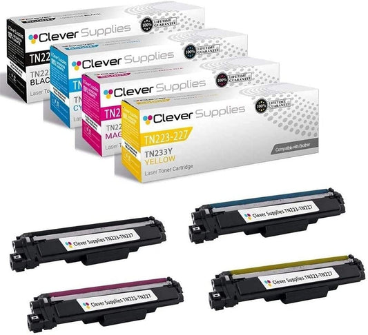 CS Replacement Toner Cartridge Compatible with Brother TN227 TN-227 TN227BK TN223 TN-223BK HL-L3210CW HL-L3290CDW HL-L3270CDW HL-L3230CDW MFC-L3710CW MFC-L3750CDW MFC-L3770CDW Toner (4-Pack)