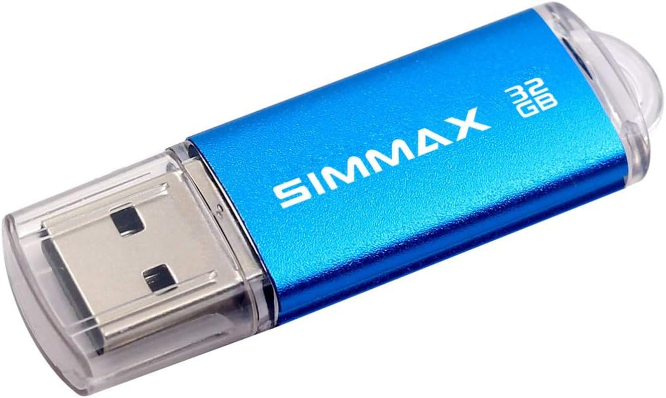 Memory Stick 32GB USB 2.0 Flash Drives Thumb Drive Pen Drive (32GB Blue)