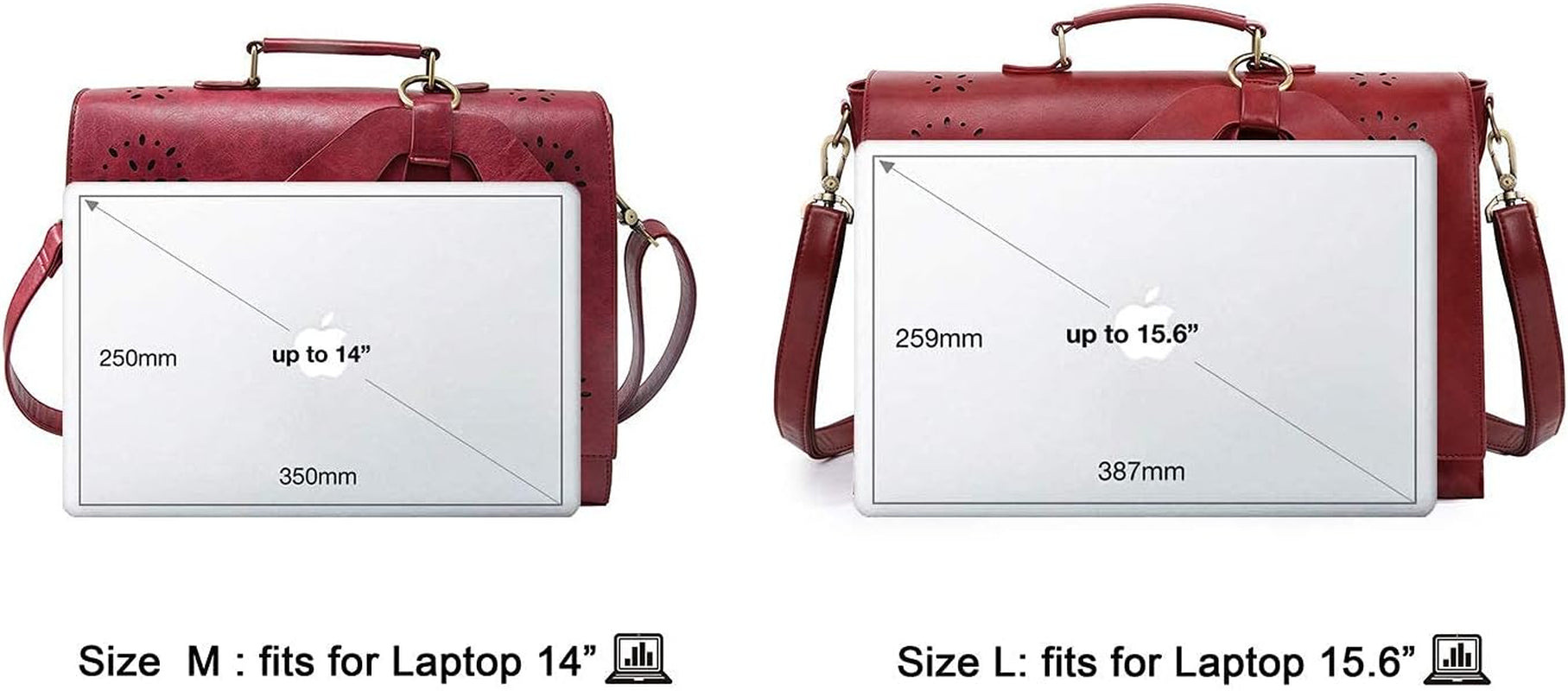 Women'S Briefcase Vegan Leather Laptop Bag for Work Shoulder Computer Satchel Bag with Detachable Bow