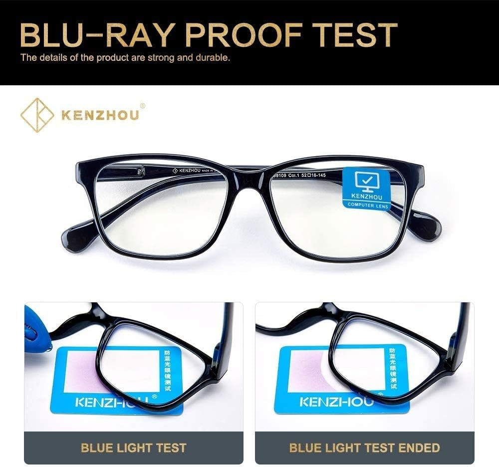 Blue Light Glasses for Woman Men Bluelight Blocking Glasses for Computer Gaming Phones,Anti Eye Strain & UV Glare