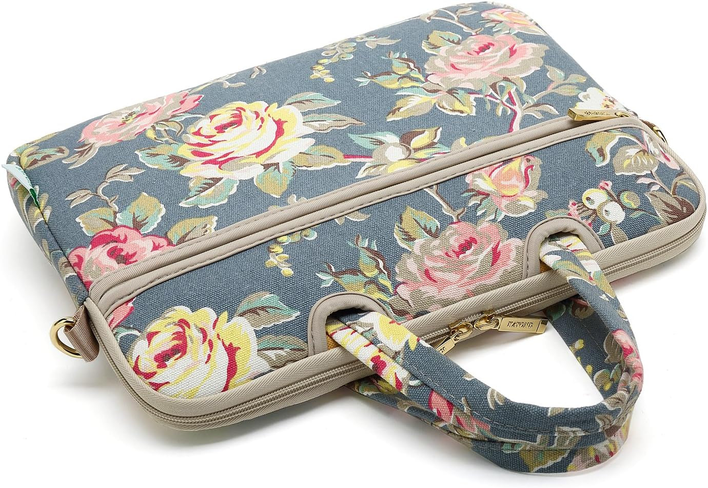 Blue Water Hyacinth Patten Water Resistant Laptop Shoulder Messenger Bag Case Sleeve for 12 Inch 13 Inch Laptop,Laptop Briefcase