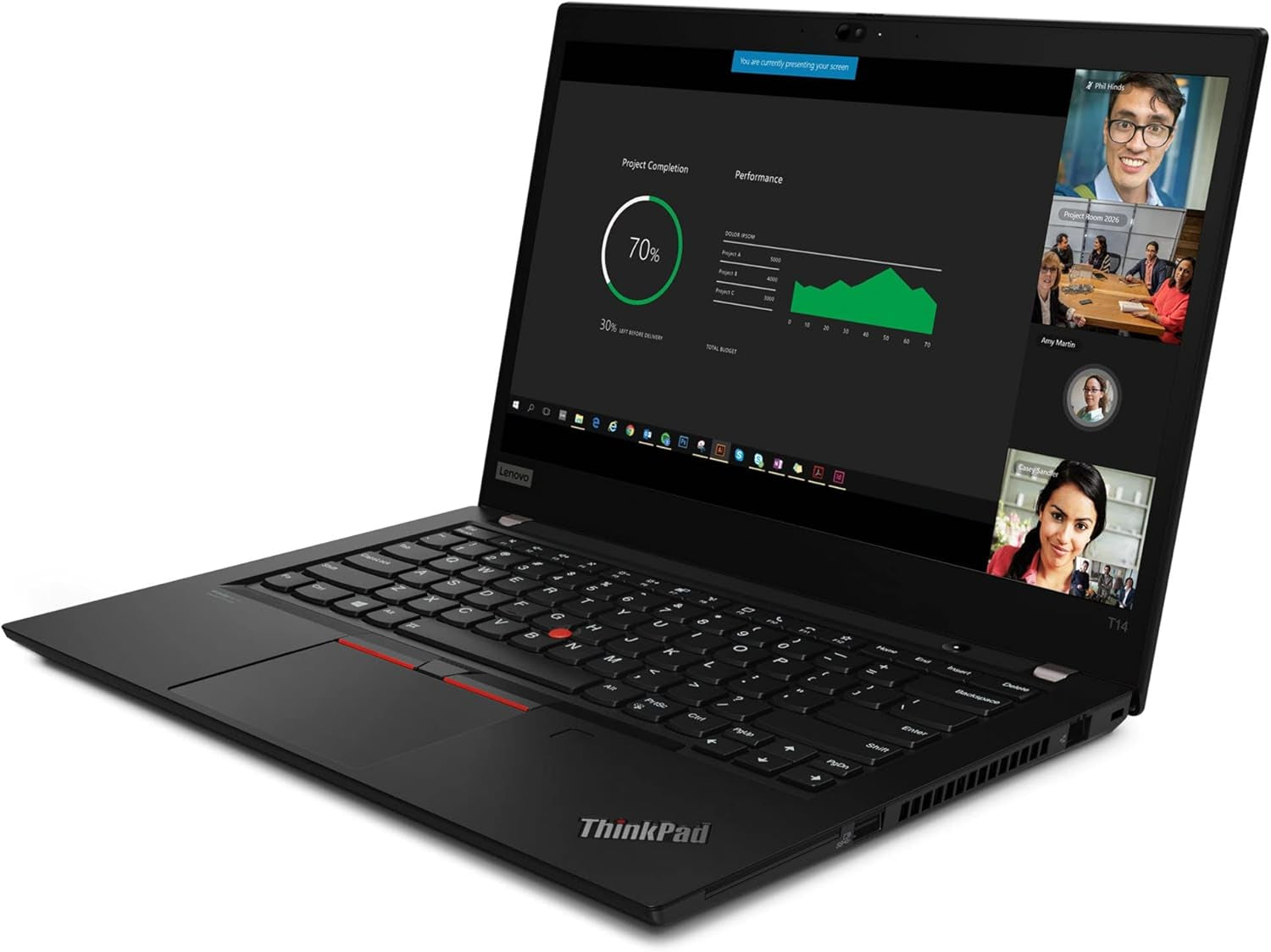 Thinkpad T14 Gen 2 14" FHD 300Nits Business Laptop, Intel Quad-Core I5-1135G7 (Beat I7-1065G7), 24GB DDR4 RAM, 2TB Pcie SSD, Wifi6, BT5.2, Backlit Keyboard, Windows 10 Pro, Conference Speaker