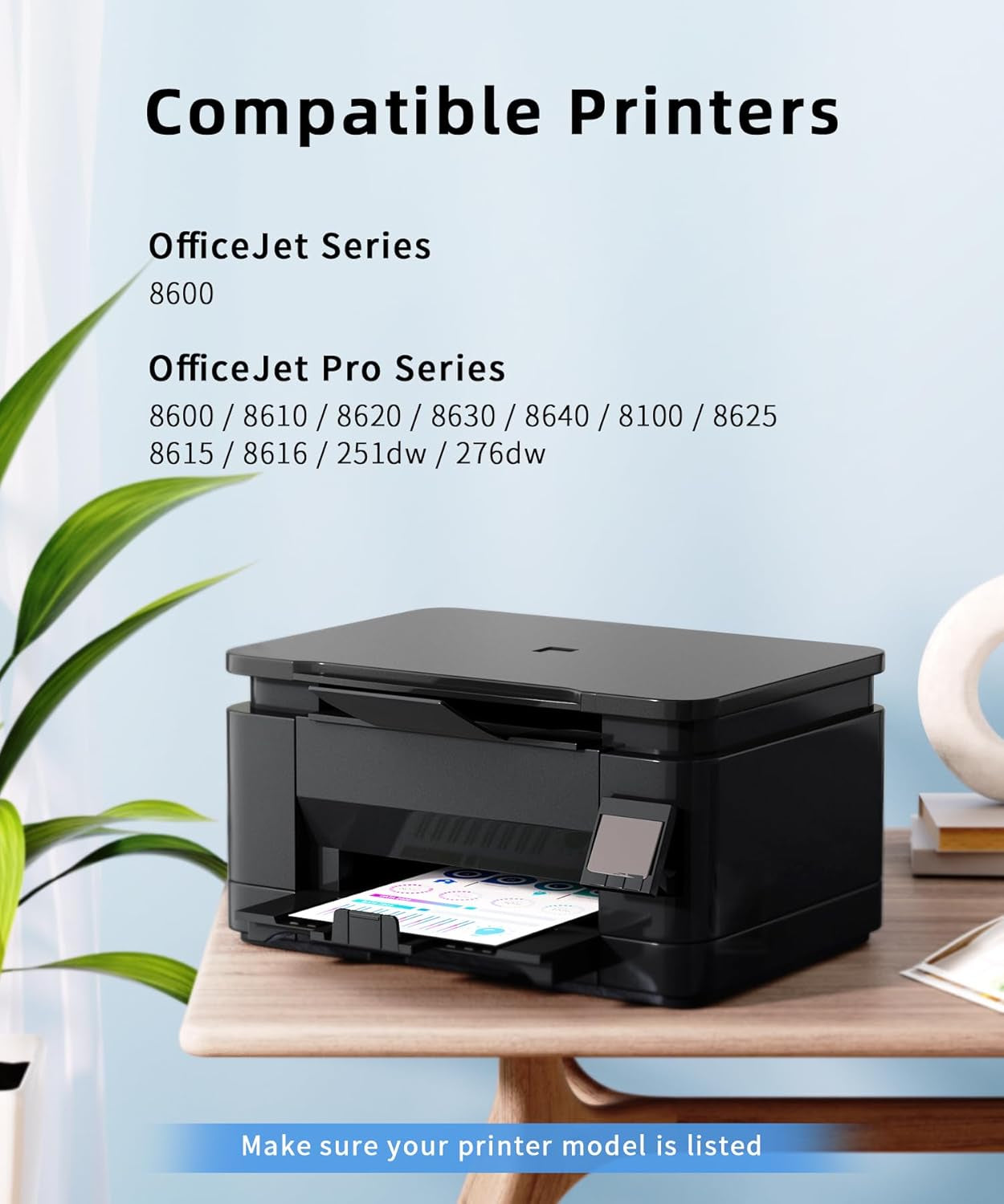 【5-Pack Larger Capacity】 950XL and 951XL Ink Cartridges Combo Pack, Replacement for HP 950 951 XL Ink Cartridges Works with Officejet Pro 8600 8610 8620 8625 8630 8100 Printer Ink (2BK/1C/1M/1Y)