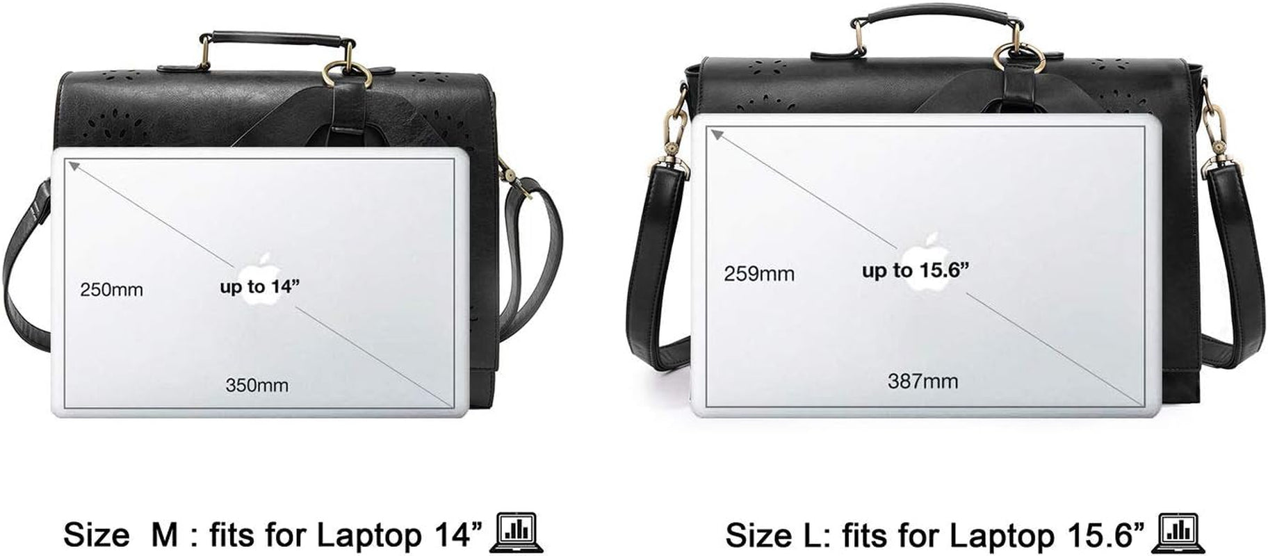 Women'S Briefcase Vegan Leather Laptop Bag for Work Shoulder Computer Satchel Bag with Detachable Bow