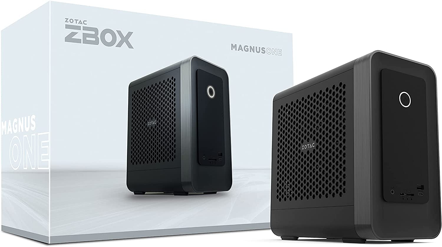 MAGNUS ONE ECM53060C Mini PC Geforce RTX 3060, Intel Core I5-10400, 16GB DDR4/512GB SSD/1TB Hdd/Windows 10 Home 64-Bit System, ZBOX-ECM53060C-U-W2B