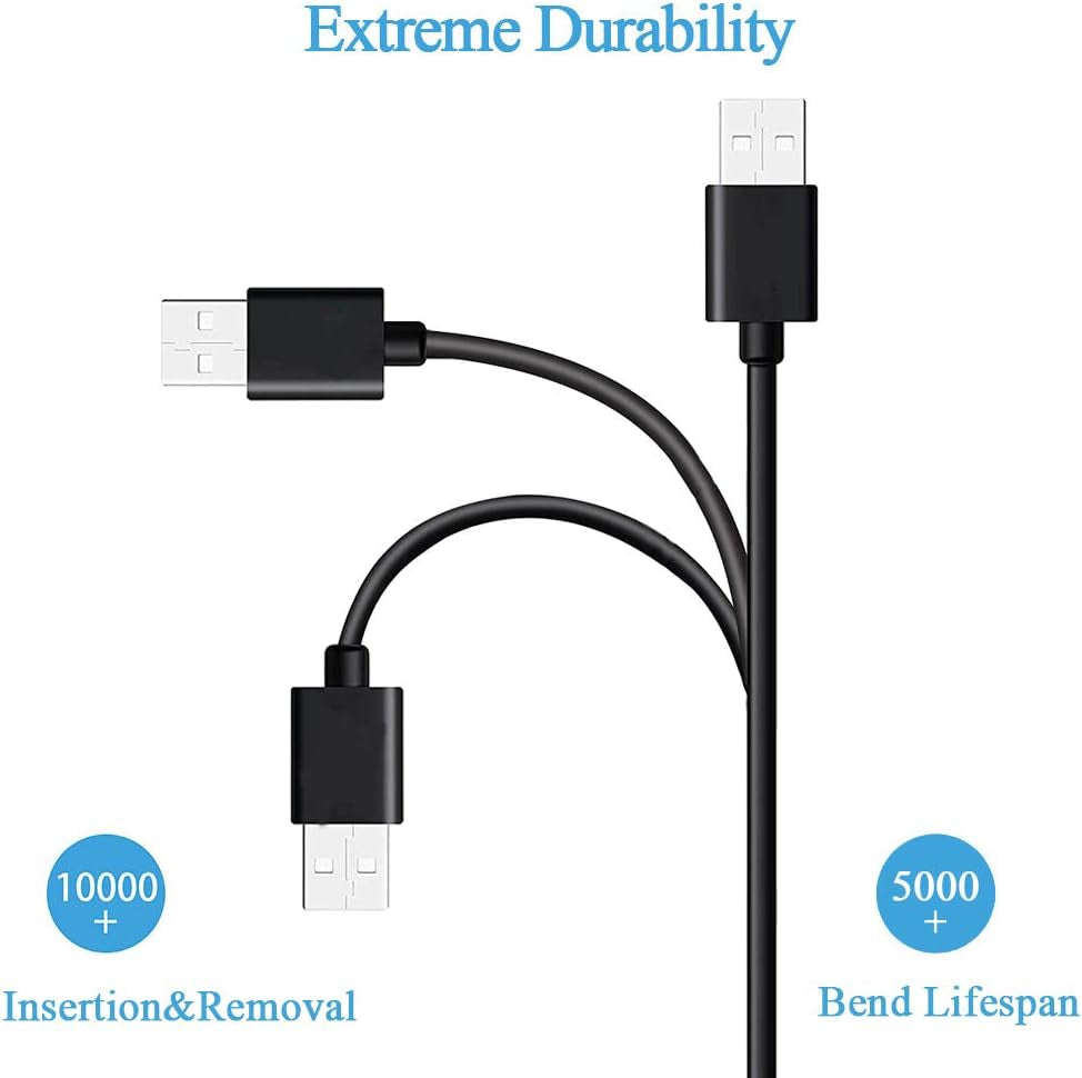 Fast Charger Fit for Fire HD10 Tablet with 5Ft Type-C Micro USB Cable for Charging All-New Fire HD 10 and Fire HD 10 Plus,Kids Pro,Kids Edition