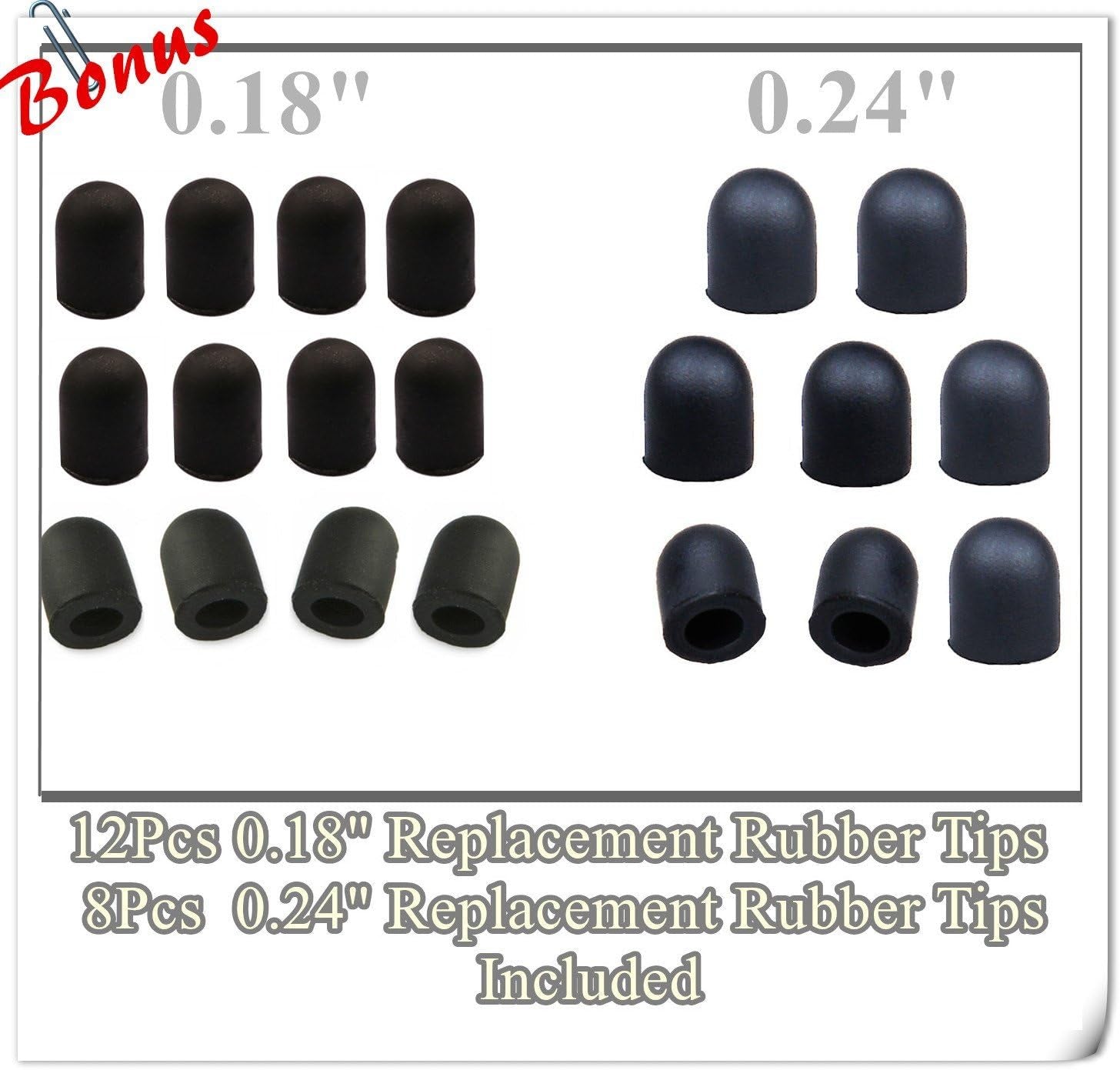 Capacitive Stylus/Styli 2-In-1 Universal Touch Screen Pen for All Touch Screen Tablets & Cell Phones with 20 Extra Replaceable Soft Rubber Tips (Pack of 4)