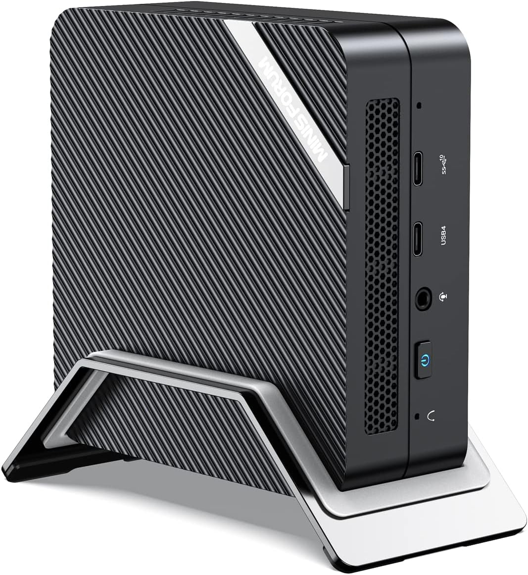 Deskmini UM450 Mini PC AMD Ryzen 5 4500U Windows 11 Pro Micro Computer, DDR4 16GB RAM+512GB SSD, 2Xhdmi/1Xusb-C 4K@60Hz Output, 2.5Gbps LAN, USB 3.2, Bluetooth, AMD Radeon Graphics PC