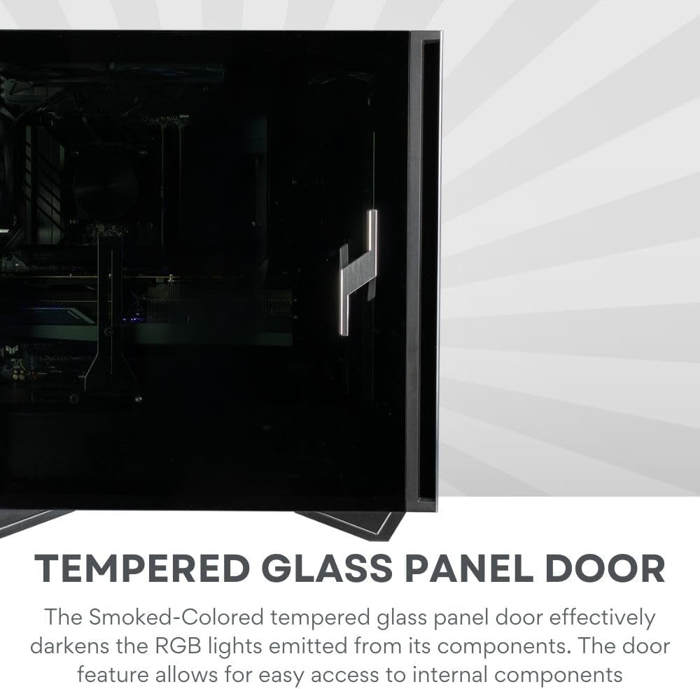 Empowered PC Sentinel Gaming Desktop - NVIDIA Geforce RTX 4070 Ti 12GB (> 3090), Intel 8-Core I7-11700F Processor, 32GB RAM, 512GB Nvme SSD + 2TB HDD, Wifi, Windows 11 Home - Tower Gamer Computer