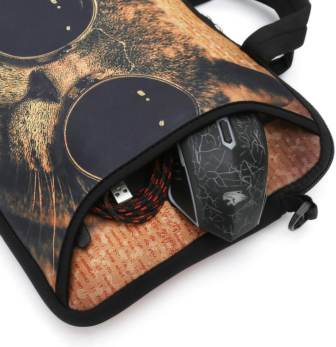 17" Laptop Shoulder Bag 16" 16.5" 17" 17.3" 17.4" Inch Neoprene Laptop Computer PC Zipper Messenger Bag Case Cover Holder Protector Pack W/ Side Pocket