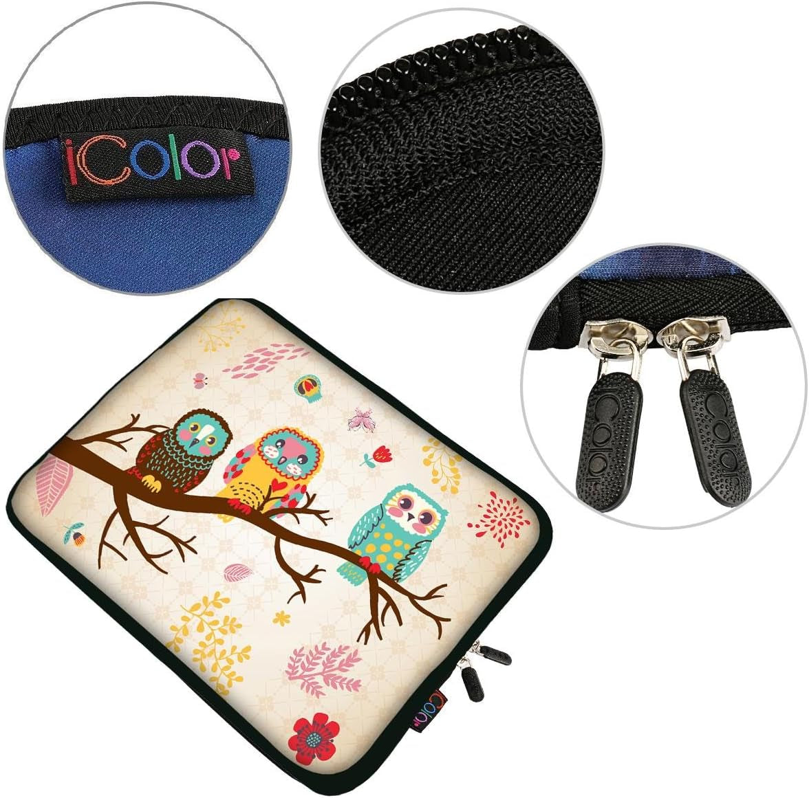 11.6" 12" Laptop Bag Case 12.2" 12.5 Inch Tablet Computer PC Ultrabook Notebook Neoprene Protective Sleeve Carrier Cover Pouch Holder