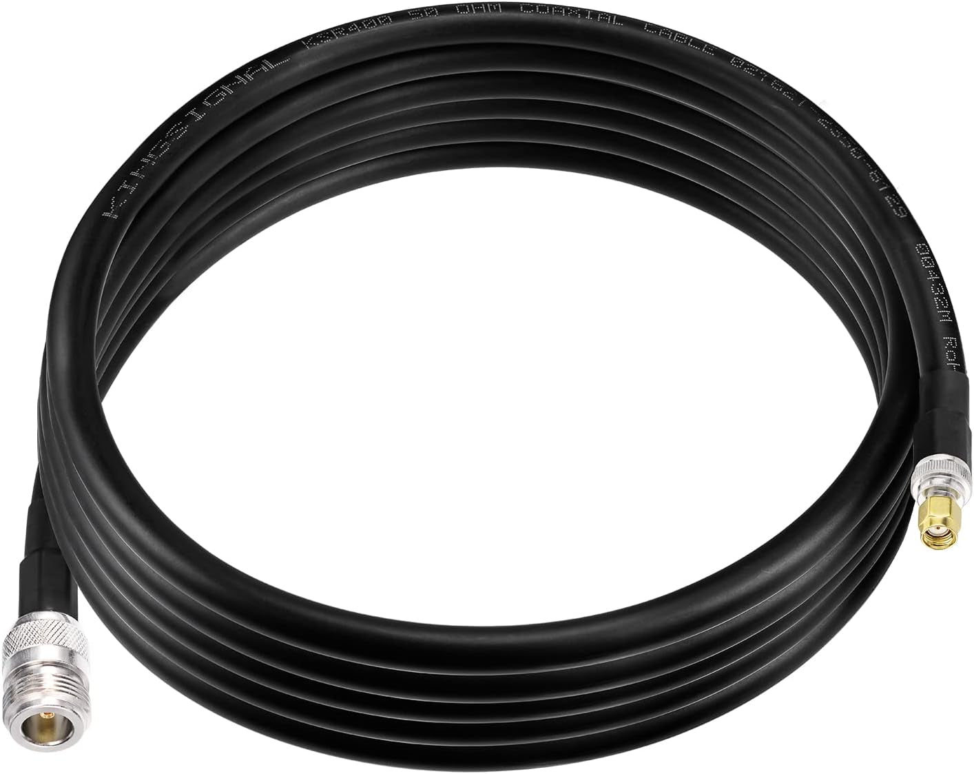 Lora Antenna 10Ft ALSR400 Ultra Low Loss RF Extention Cable - N Female to RP-SMA Male - with SMA Male Adapter Compatible with Helium HNT BOBCAT Miner Syncrobit Gateway Sensecap Hotspot Antennas