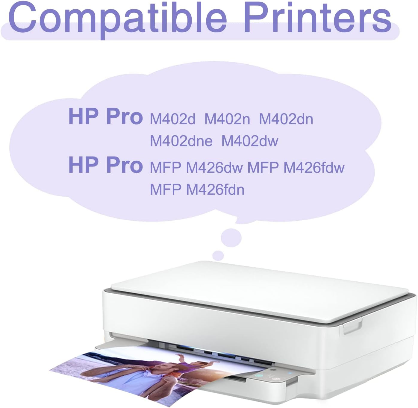 Compatible Black Toner Cartridges Replacement for HP 26A CF226A 26X CF226X Work with Pro M402Dne M402Dn M402N M402Dw MFP M426Fdw M426Fdn M426Dw (2 Pack)