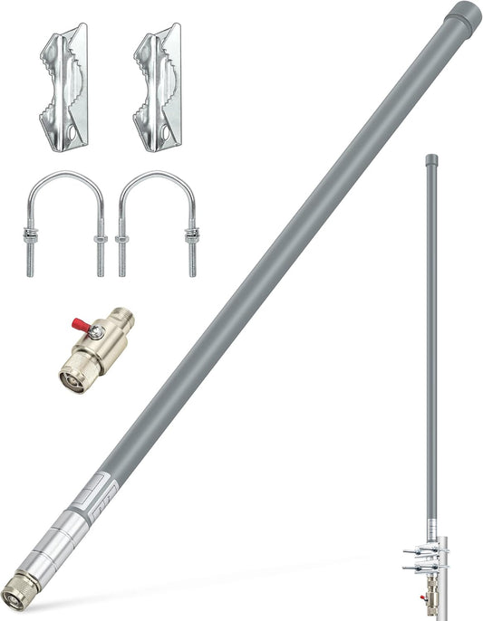Helium Antenna with Lightning Arrester 5.8/8Dbi,  915Mhz 915Mhz Helium Miner Antenna Lora Antenna Outdoor Omni-Direction for RAK HNT Bobcat Helium Hotspot Miner