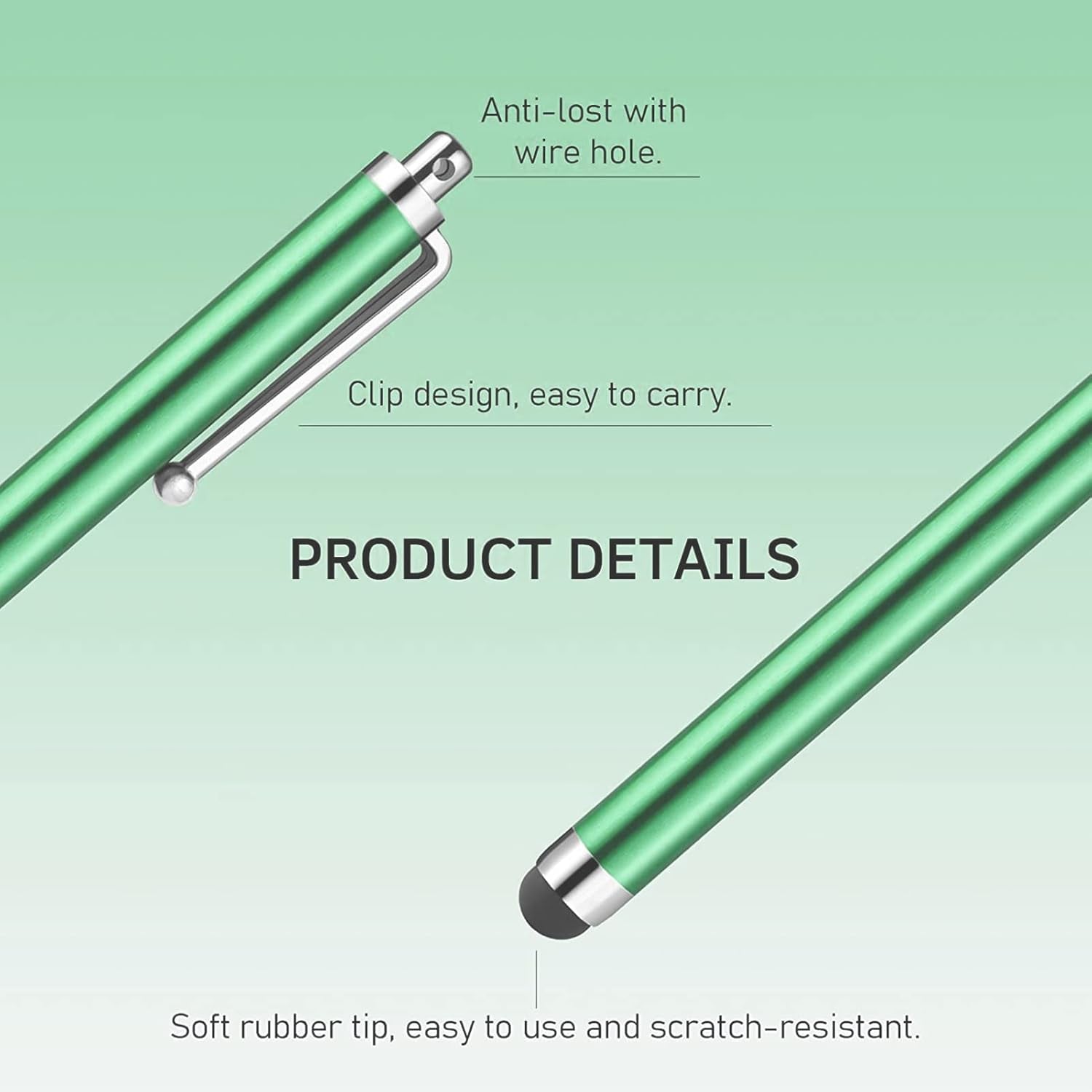 Stylus Pens for Touch Screens,10 Pack Lightweight Design for Ipad,Iphone, Samsung, HTC, Fire Tablet, Tablet, All Capacitive Touch Screen Device