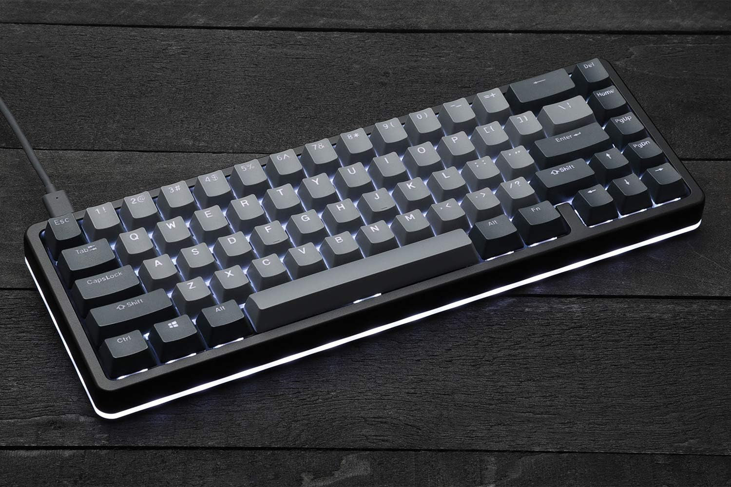 ALT High-Profile Mechanical Keyboard — 65% (67 Key) Gaming Keyboard, Hot-Swap Switches, Programmable Macros, RGB LED Backlighting, USB-C, Doubleshot PBT, Aluminum Frame (Cherry MX Brown, Black)