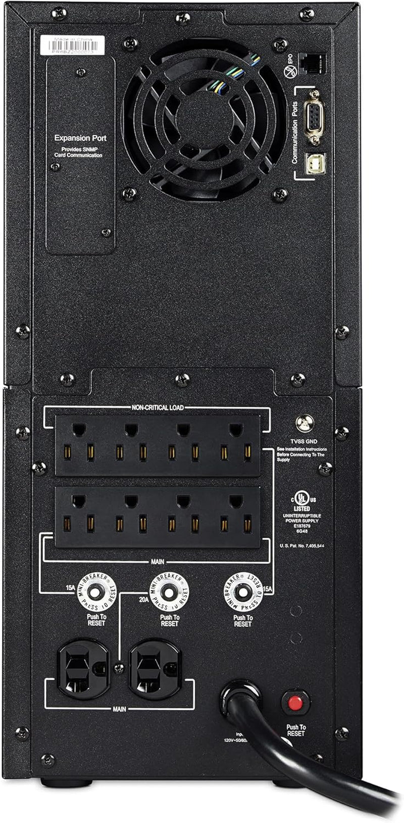PR2200LCD Smart App Sinewave UPS System, 2200VA/1980W, 10 Outlets, AVR, Tower
