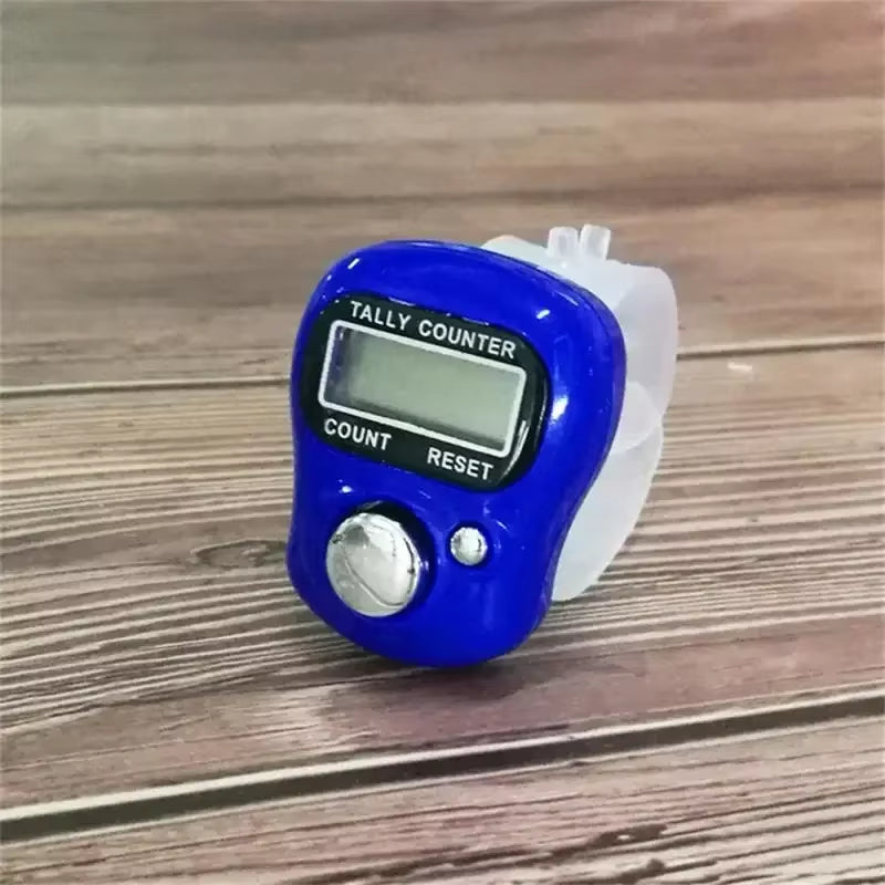 Mini Stitch Marker and Row Finger Counter LCD Electronic Digital Tally Counter for Sewing Knitting Weave Tool Key Number Count