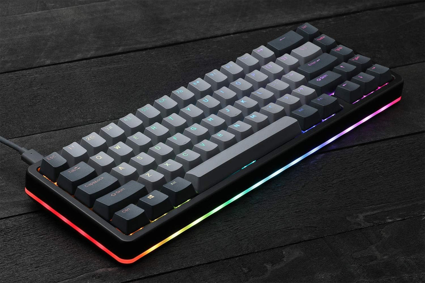 ALT High-Profile Mechanical Keyboard — 65% (67 Key) Gaming Keyboard, Hot-Swap Switches, Programmable Macros, RGB LED Backlighting, USB-C, Doubleshot PBT, Aluminum Frame (Cherry MX Brown, Black)
