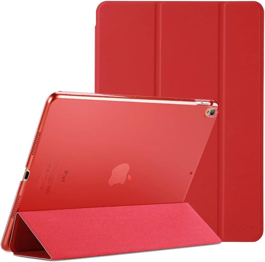 Smart Case for 10.5” Ipad Air 3Rd Generation 2019 / Ipad Pro 2017, Slim Stand Cover with Translucent Frosted Back for Ipad Air 3 -Red