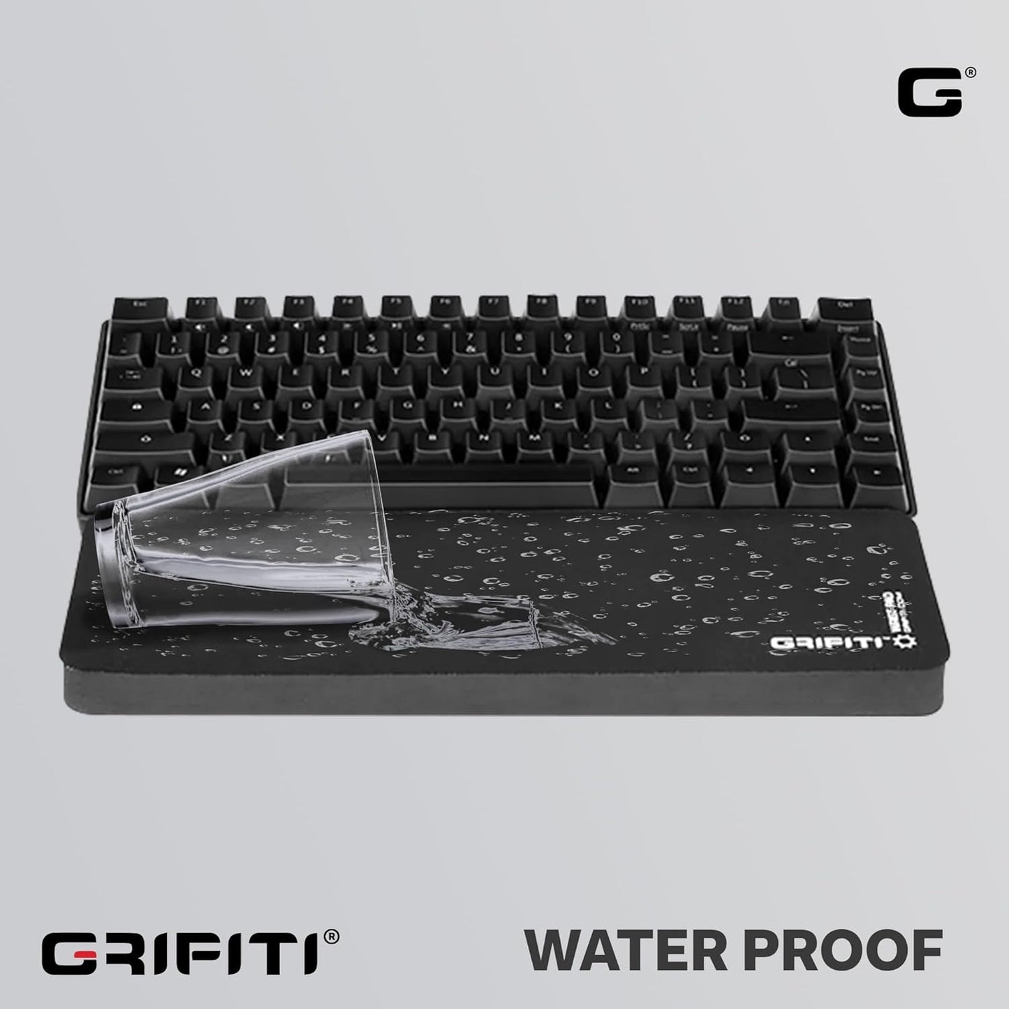 Fat Wrist Pad 14 X 4 X 0.75 Inch Computer Keyboard Rest Support for Tenkeyless Ergonomic Gaming Wrists Rests Pads - Desk Keyboards Resting Accessories for Carpal Tunnel (Black Nylon)