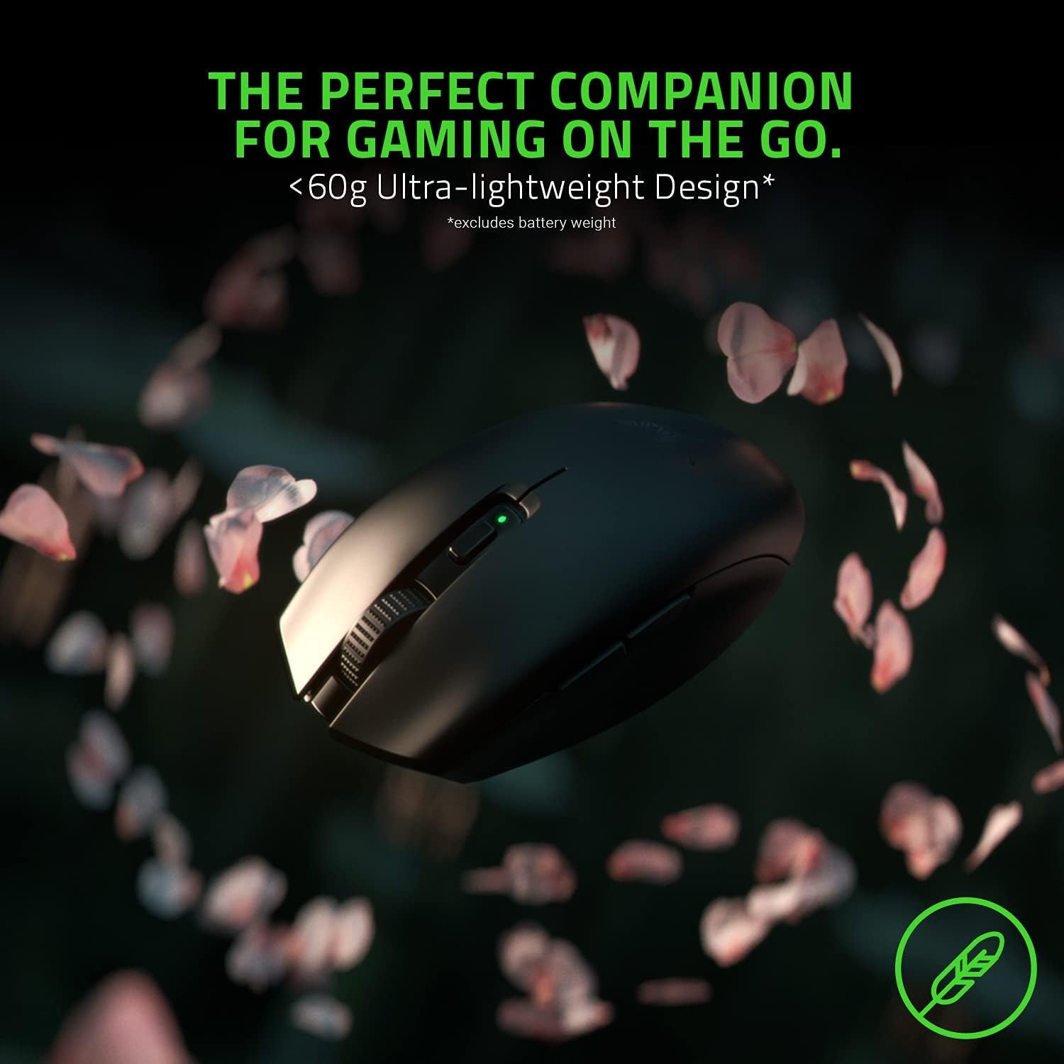 Orochi V2 Mobile Wireless Gaming Mouse: Ultra Lightweight - 2 Wireless Modes - up to 950Hrs Battery Life - Mechanical Mouse Switches - 5G Advanced 18K DPI Optical Sensor - Classic Black